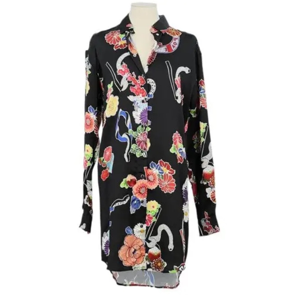 Saint Laurent Black Floral Dress Us 8 reasonable offer accepted